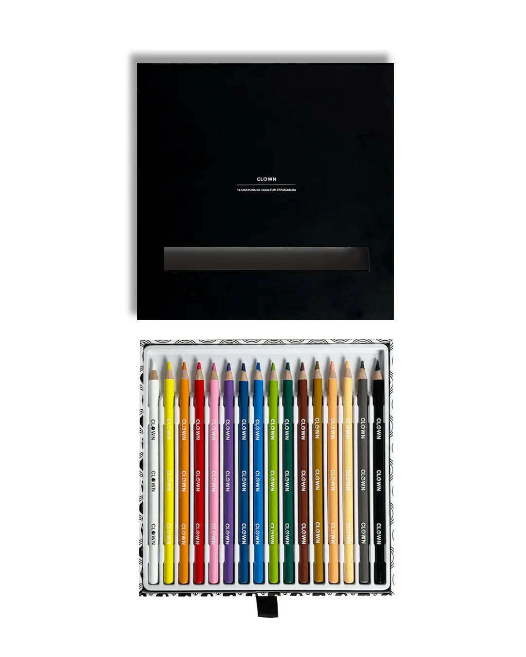 16 crayons de couleurs effaçables