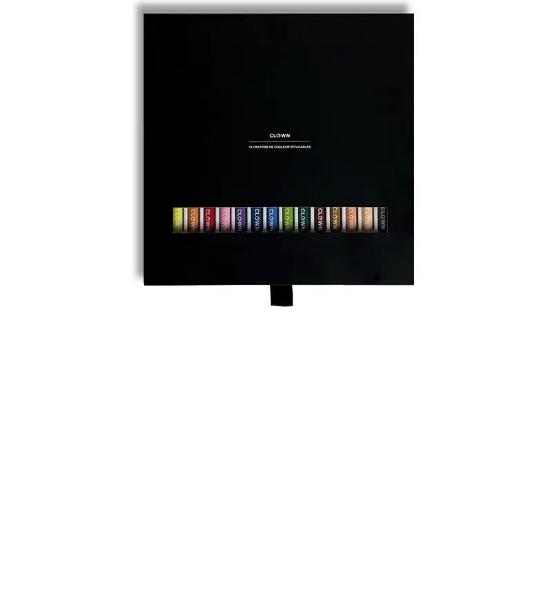 16 crayons de couleurs effaçables