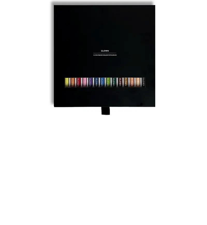 16 crayons de couleurs effaçables